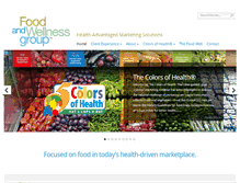 Tablet Screenshot of foodandwellnessgroup.com